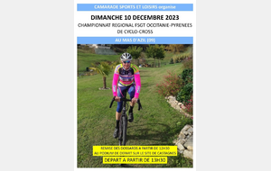 championnat régional FSGT de cyclo-cross Mas d'Azil
